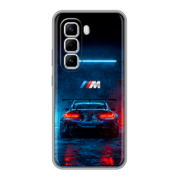 Силиконовый чехол на Infinix Hot 50 Pro с принтом BMW БМВ Силиконовый чехол на Infinix Hot 50 Pro с принтом BMW БМВ