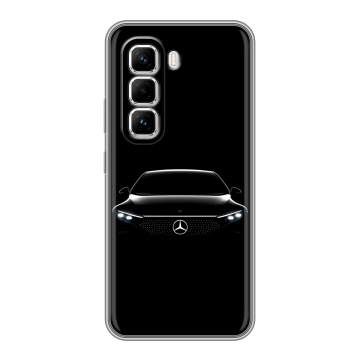 Силиконовый чехол на Infinix Hot 50 Pro с принтом Mercedes Мерседес Силиконовый чехол на Infinix Hot 50 Pro с принтом Mercedes Мерседес