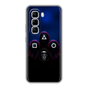 Силиконовый чехол на Infinix Hot 50 Pro с принтом Игра Кальмара