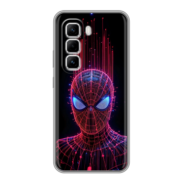 Силиконовый чехол на Infinix Hot 50 Pro с принтом Spiderman Человек паук Силиконовый чехол на Infinix Hot 50 Pro с принтом Spiderman Человек паук