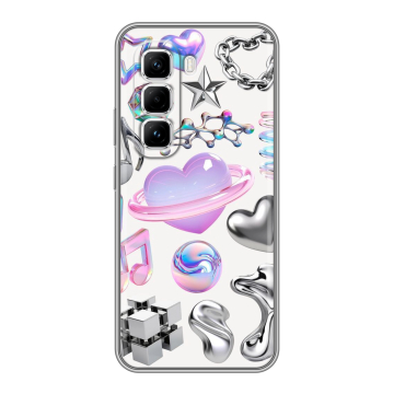 Силиконовый чехол на Infinix Hot 50 Pro с принтом Y2K Силиконовый чехол на Infinix Hot 50 Pro с принтом Y2K