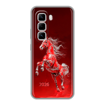 Силиконовый чехол на Infinix Hot 50 Pro с принтом Новый год