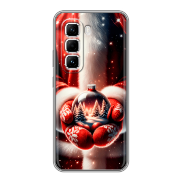 Силиконовый чехол на Infinix Hot 50 Pro с принтом Новый год