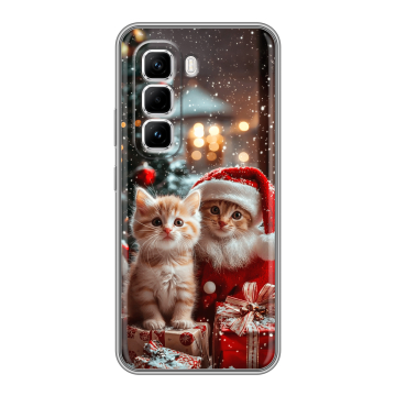 Силиконовый чехол на Infinix Hot 50 Pro с принтом Новый год