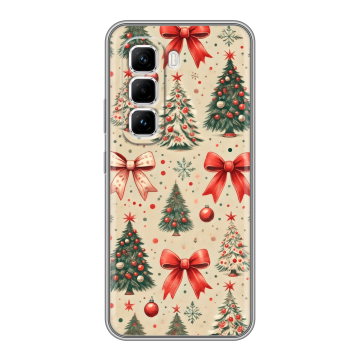 Силиконовый чехол на Infinix Hot 50 Pro с принтом Новый год