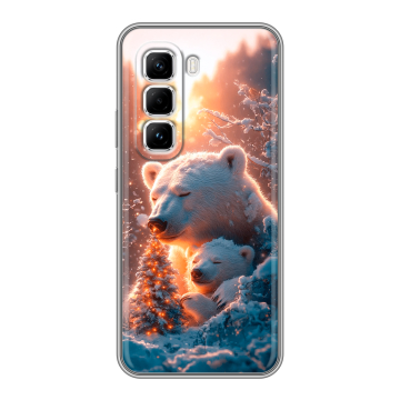 Силиконовый чехол на Infinix Hot 50 Pro с принтом Новый год Силиконовый чехол на Infinix Hot 50 Pro с принтом Новый год