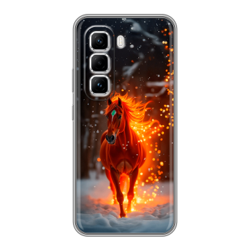 Силиконовый чехол на Infinix Hot 50 Pro с принтом Новый год Силиконовый чехол на Infinix Hot 50 Pro с принтом Новый год