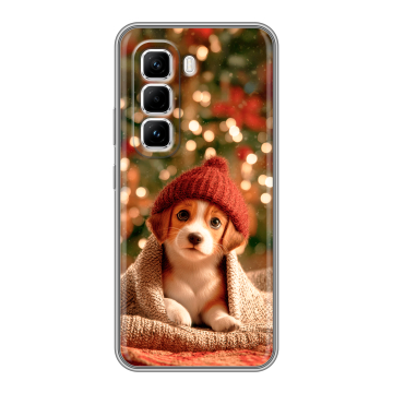 Силиконовый чехол на Infinix Hot 50 Pro с принтом Новый год Силиконовый чехол на Infinix Hot 50 Pro с принтом Новый год