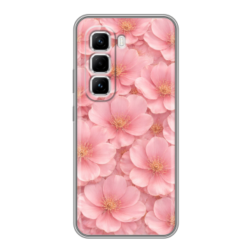 Силиконовый чехол на Infinix Hot 50 Pro с принтом женский