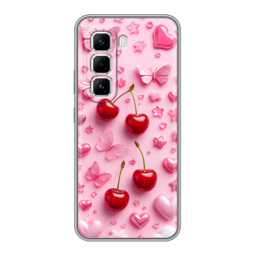 Силиконовый чехол на Infinix Hot 50 Pro с принтом для девочек Силиконовый чехол на Infinix Hot 50 Pro с принтом для девочек