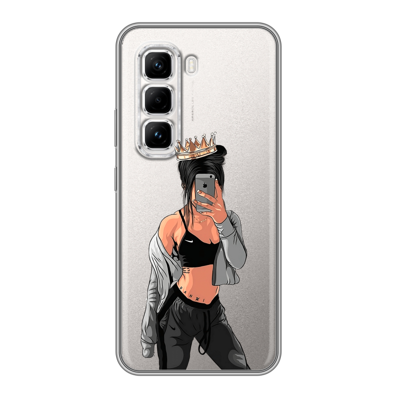 Силиконовый чехол на Infinix Hot 50 Pro с принтом Женские принты Силиконовый чехол на Infinix Hot 50 Pro с принтом Женские принты
