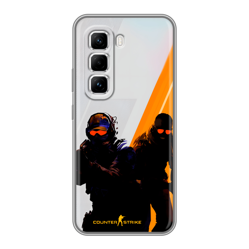 Силиконовый чехол на Infinix Hot 50 Pro с принтом Контер страйк Counter strike Силиконовый чехол на Infinix Hot 50 Pro с принтом Контер страйк Counter strike