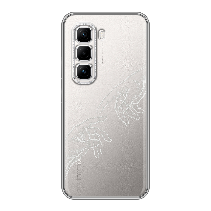 Силиконовый чехол на Infinix Hot 50 Pro с принтом Сотворение мира Силиконовый чехол на Infinix Hot 50 Pro с принтом Сотворение мира