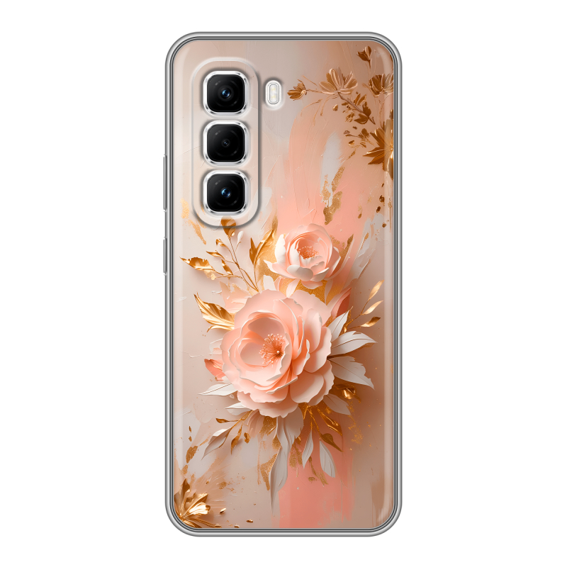 Силиконовый чехол на Infinix Hot 50 Pro с принтом женский Силиконовый чехол на Infinix Hot 50 Pro с принтом женский