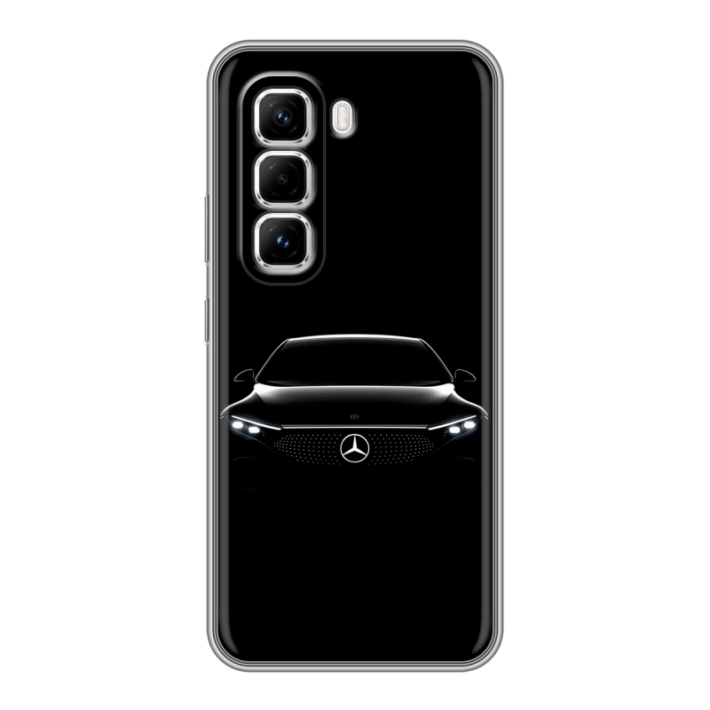 Силиконовый чехол на Infinix Hot 50 Pro с принтом Mercedes Мерседес Силиконовый чехол на Infinix Hot 50 Pro с принтом Mercedes Мерседес