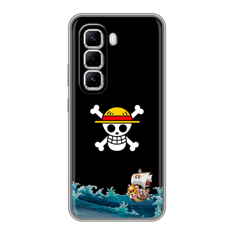 Силиконовый чехол на Infinix Hot 50 Pro с принтом One Piece Ван Пис Силиконовый чехол на Infinix Hot 50 Pro с принтом One Piece Ван Пис