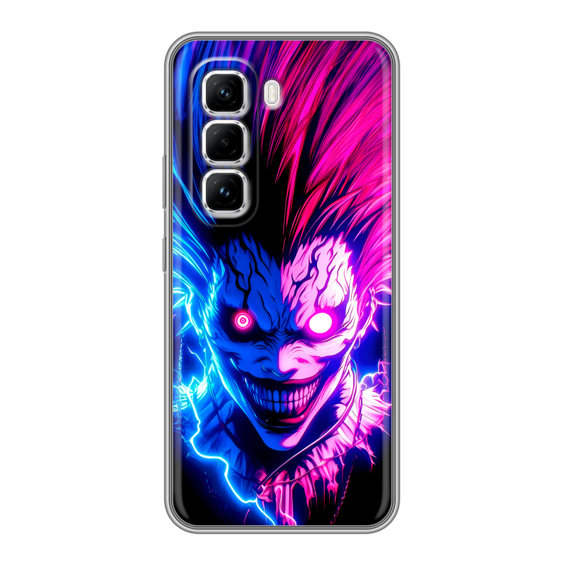 Силиконовый чехол на Infinix Hot 50 Pro с принтом Death note Тетрадь смерти Силиконовый чехол на Infinix Hot 50 Pro с принтом Death note Тетрадь смерти