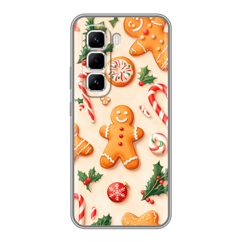 Силиконовый чехол на Infinix Hot 50 Pro с принтом Новый год Силиконовый чехол на Infinix Hot 50 Pro с принтом Новый год