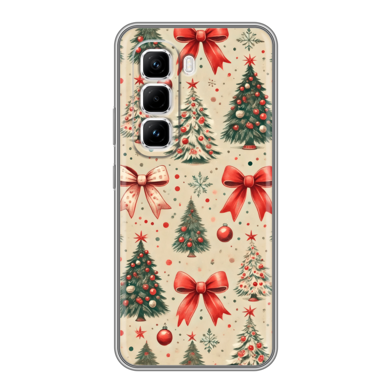 Силиконовый чехол на Infinix Hot 50 Pro с принтом Новый год Силиконовый чехол на Infinix Hot 50 Pro с принтом Новый год