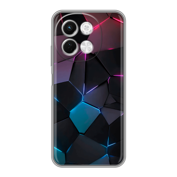 Силиконовый чехол на Tecno Spark 30 5G с принтом Геометрия неона Силиконовый чехол на Tecno Spark 30 5G с принтом Геометрия неона