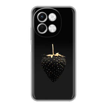 Силиконовый чехол на Tecno Spark 30 5G с принтом Черная клубника Силиконовый чехол на Tecno Spark 30 5G с принтом Черная клубника