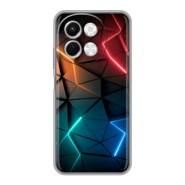 Силиконовый чехол на Tecno Spark 30 5G с принтом Абстракция неон Силиконовый чехол на Tecno Spark 30 5G с принтом Абстракция неон