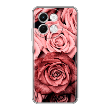 Силиконовый чехол на Tecno Spark 30 5G с принтом Цветы розы Силиконовый чехол на Tecno Spark 30 5G с принтом Цветы розы