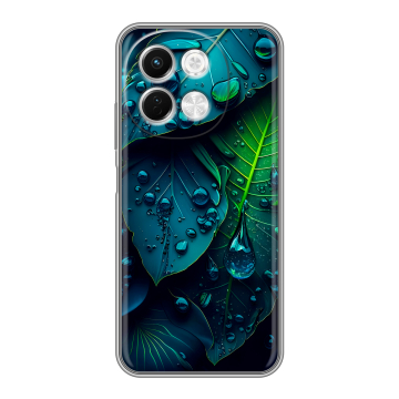 Силиконовый чехол на Tecno Spark 30 5G с принтом Листья Силиконовый чехол на Tecno Spark 30 5G с принтом Листья