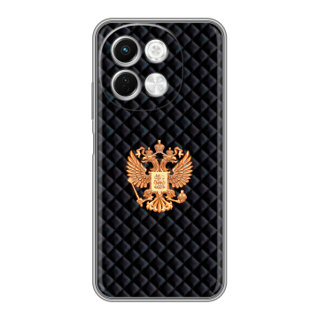 Силиконовый чехол на Tecno Spark 30 5G с принтом Герб России принт