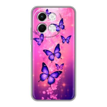 Силиконовый чехол на Tecno Spark 30 5G с принтом Бабочки Силиконовый чехол на Tecno Spark 30 5G с принтом Бабочки