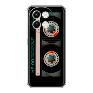Силиконовый чехол на Tecno Spark 30 5G с принтом Кассета