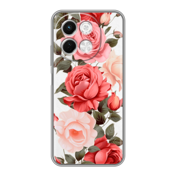 Силиконовый чехол на Tecno Spark 30 5G с принтом Розы