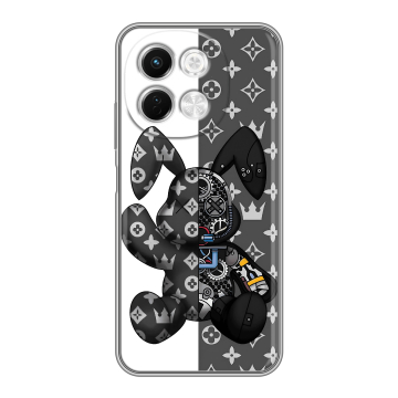 Силиконовый чехол на Tecno Spark 30 5G с принтом Луи робот Силиконовый чехол на Tecno Spark 30 5G с принтом Луи робот