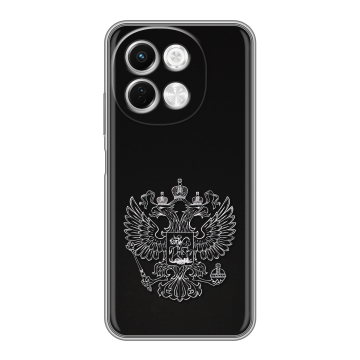 Силиконовый чехол на Tecno Spark 30 5G с принтом Герб России Силиконовый чехол на Tecno Spark 30 5G с принтом Герб России