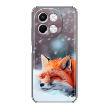 Силиконовый чехол на Tecno Spark 30 5G с принтом лиса