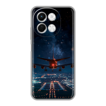 Силиконовый чехол на Tecno Spark 30 5G с принтом самолет Силиконовый чехол на Tecno Spark 30 5G с принтом самолет
