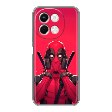 Силиконовый чехол на Tecno Spark 30 5G с принтом Дедпул Deadpool