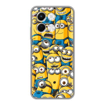 Силиконовый чехол на Tecno Spark 30 5G с принтом Миньоны Силиконовый чехол на Tecno Spark 30 5G с принтом Миньоны