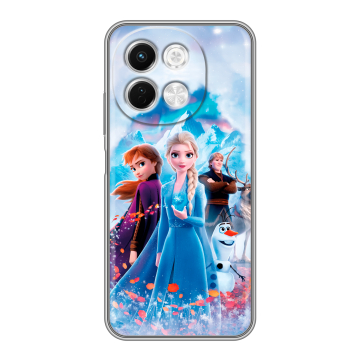 Силиконовый чехол на Tecno Spark 30 5G с принтом Холодное сердце Frozen Силиконовый чехол на Tecno Spark 30 5G с принтом Холодное сердце Frozen