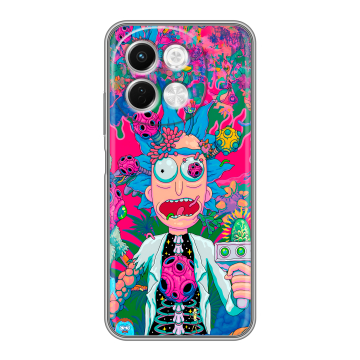 Силиконовый чехол на Tecno Spark 30 5G с принтом Рик и Морти Rick Morty Силиконовый чехол на Tecno Spark 30 5G с принтом Рик и Морти Rick Morty