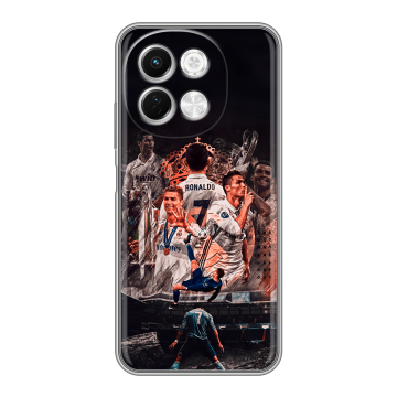 Силиконовый чехол на Tecno Spark 30 5G с принтом Реал Роналдо Real Ronaldo Силиконовый чехол на Tecno Spark 30 5G с принтом Реал Роналдо Real Ronaldo