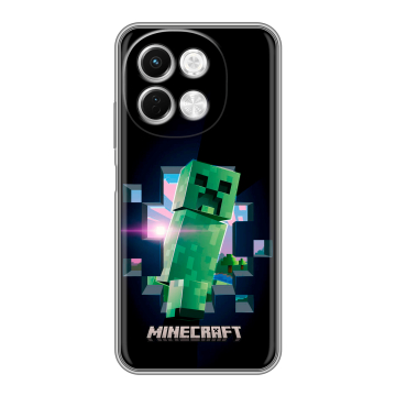 Силиконовый чехол на Tecno Spark 30 5G с принтом Майнкрафт Minecraft Силиконовый чехол на Tecno Spark 30 5G с принтом Майнкрафт Minecraft