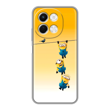 Силиконовый чехол на Tecno Spark 30 5G с принтом Миньоны Силиконовый чехол на Tecno Spark 30 5G с принтом Миньоны