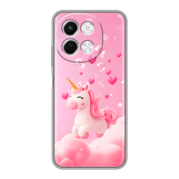Силиконовый чехол на Tecno Spark 30 5G с принтом Единорог