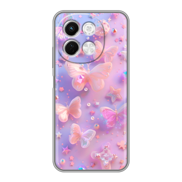 Силиконовый чехол на Tecno Spark 30 5G с принтом Бабочки Силиконовый чехол на Tecno Spark 30 5G с принтом Бабочки
