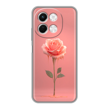 Силиконовый чехол на Tecno Spark 30 5G с принтом Розовая роза Силиконовый чехол на Tecno Spark 30 5G с принтом Розовая роза