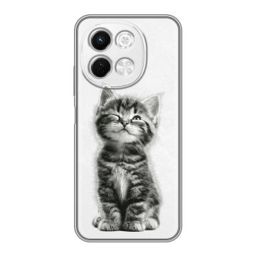Силиконовый чехол на Tecno Spark 30 5G с принтом Котенок