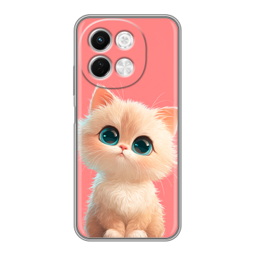 Силиконовый чехол на Tecno Spark 30 5G с принтом Розовый котенок Силиконовый чехол на Tecno Spark 30 5G с принтом Розовый котенок
