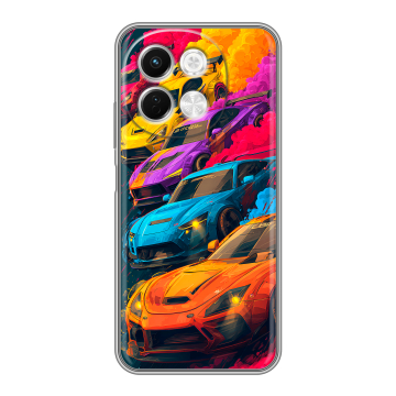Силиконовый чехол на Tecno Spark 30 5G с принтом Тачки Силиконовый чехол на Tecno Spark 30 5G с принтом Тачки