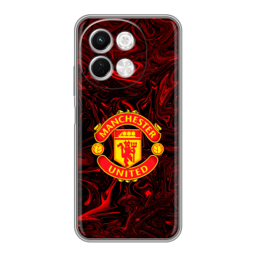Силиконовый чехол на Tecno Spark 30 5G с принтом Manchester United Силиконовый чехол на Tecno Spark 30 5G с принтом Manchester United